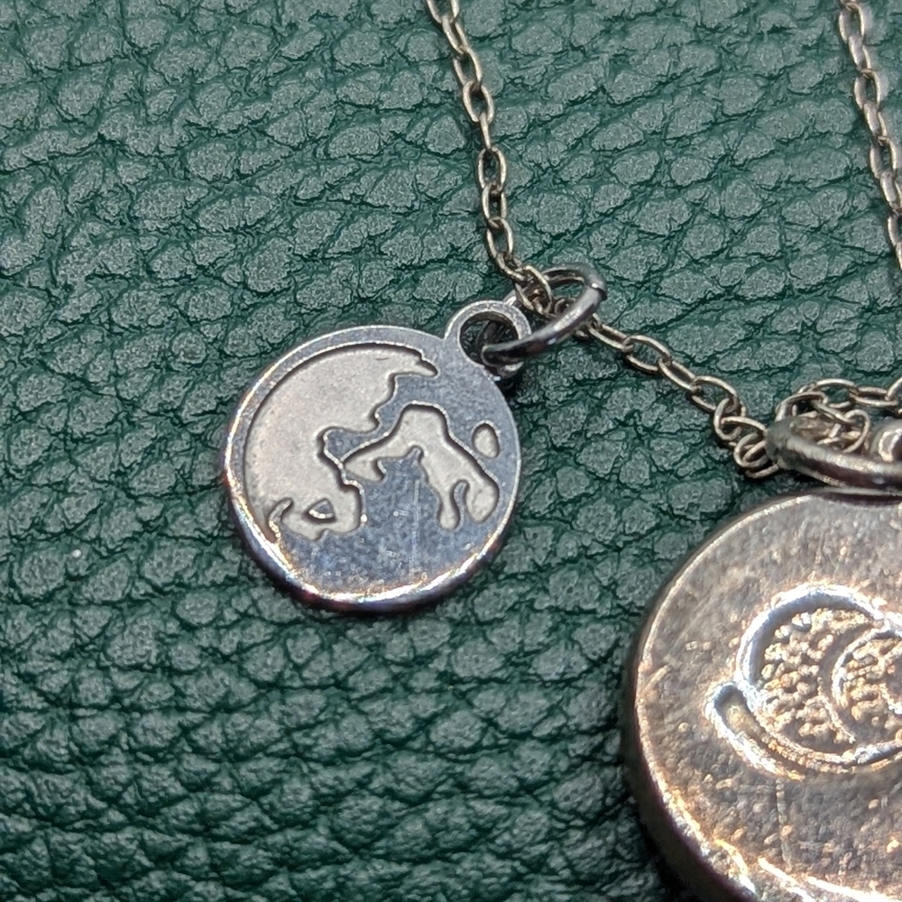 🌙 Moonglow & Earth charm Necklace ✨ - Picture 4 of 4